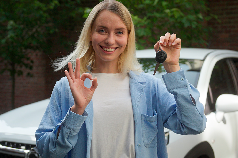 DMV Staff Helping Customer